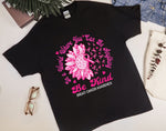 Floral Breast Cancer Awareness Shirt, In a World Where You Can Be Anything Be Kind Shirt, Gift for Breast Cancer Survivor