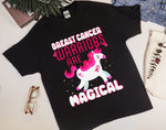 Breast Cancer Warriors Are Magical Shirt, Magical Unicorn Breast Cancer Awareness Shirt, Support Cancer Shirt