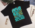 In This Family Nobody Fights Alone Cervical Cancer Awareness Shirt, Teal Ribbon Shirt, Family Support Shirt, Gift for Cancer Fighters