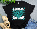 Support Squad Cervical Cancer Awareness Shirt, Bold Heart Design Shirt, Support Gift for Cervical Cancer Warriors Fighter