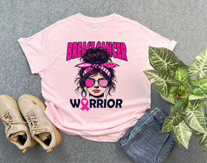 Breast Cancer Warrior Shirt, Breast Cancer Women Shirt, Breast Cancer Month Shirt, Pink Ribbon Gift for Cancer Warrior