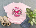 Mom Wife Fighter Breast Cancer Shirt, Pink Ribbon Butterfly Shirt, Support Gift for Mom and Wife, Breast Cancer Warrior Shirt