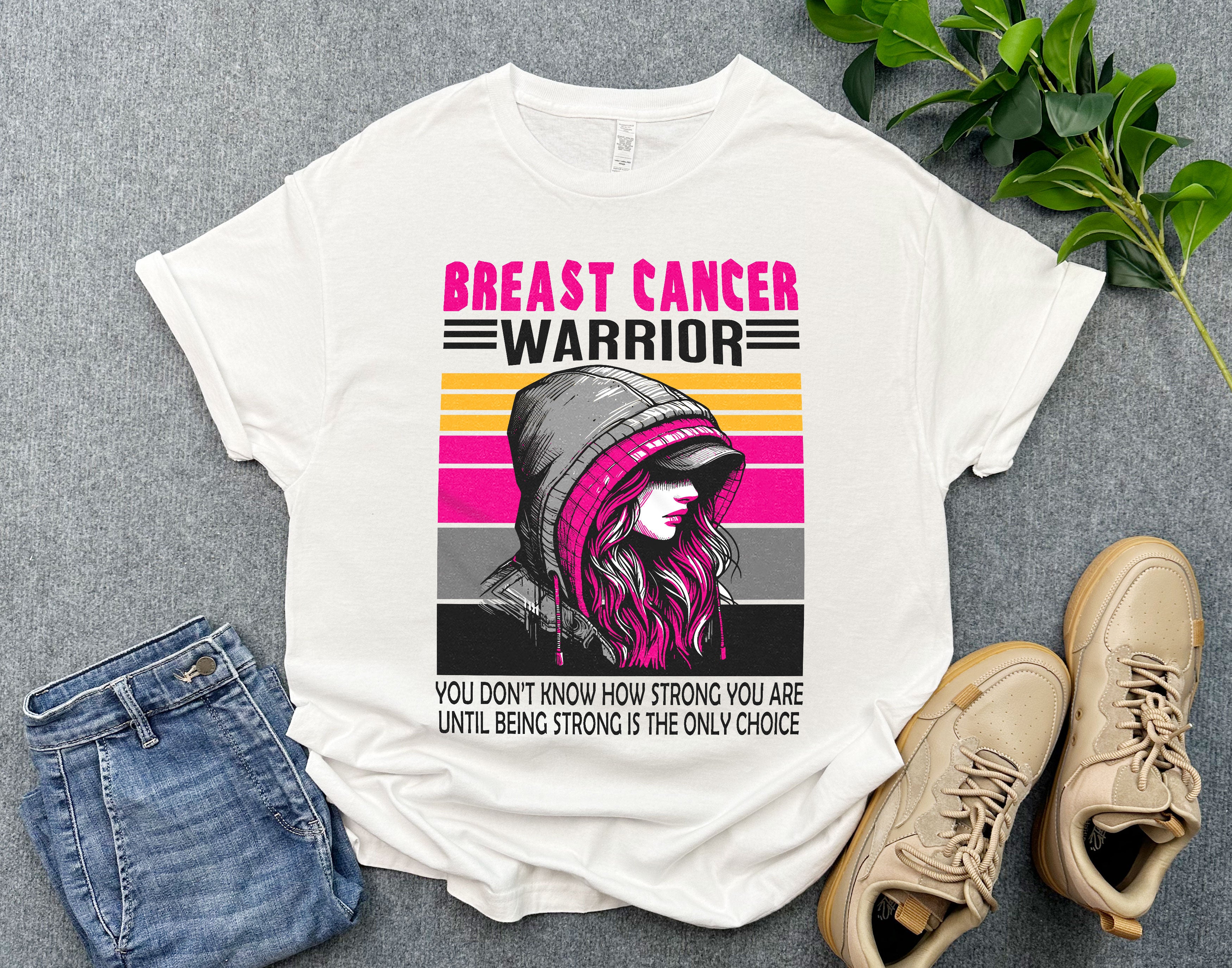 Women's Strong Breast Cancer Support Shirt for Warrior, Be Strong Until It's the Only Choice Shirt, Breast Cancer Month Shirt