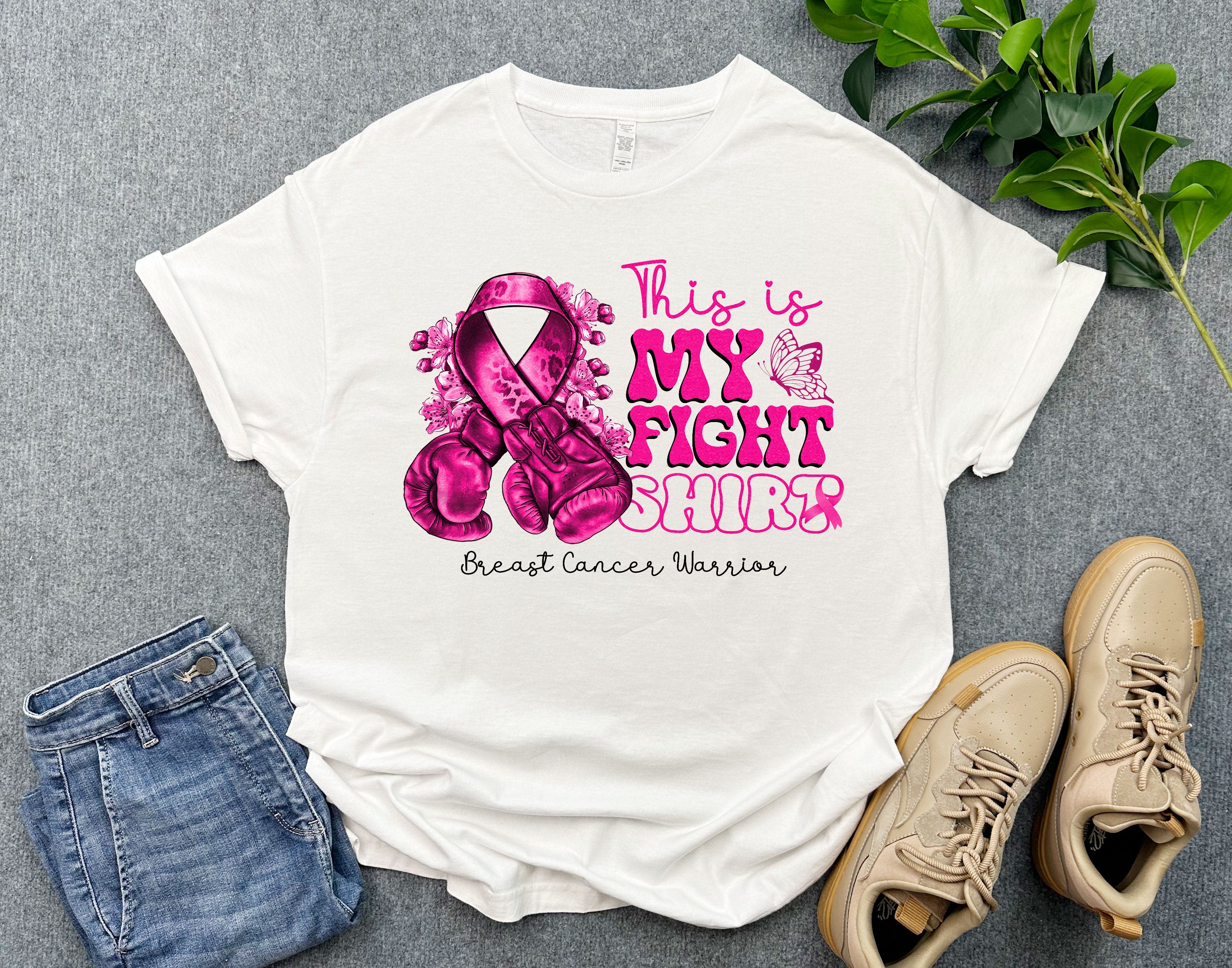 Breast Cancer Warrior Shirt, This is My Fight Shirt, Pink Ribbon Awareness Shirt, Breast Cancer Support Gift