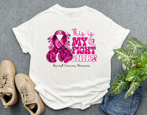 Breast Cancer Warrior Shirt, This is My Fight Shirt, Pink Ribbon Awareness Shirt, Breast Cancer Support Gift