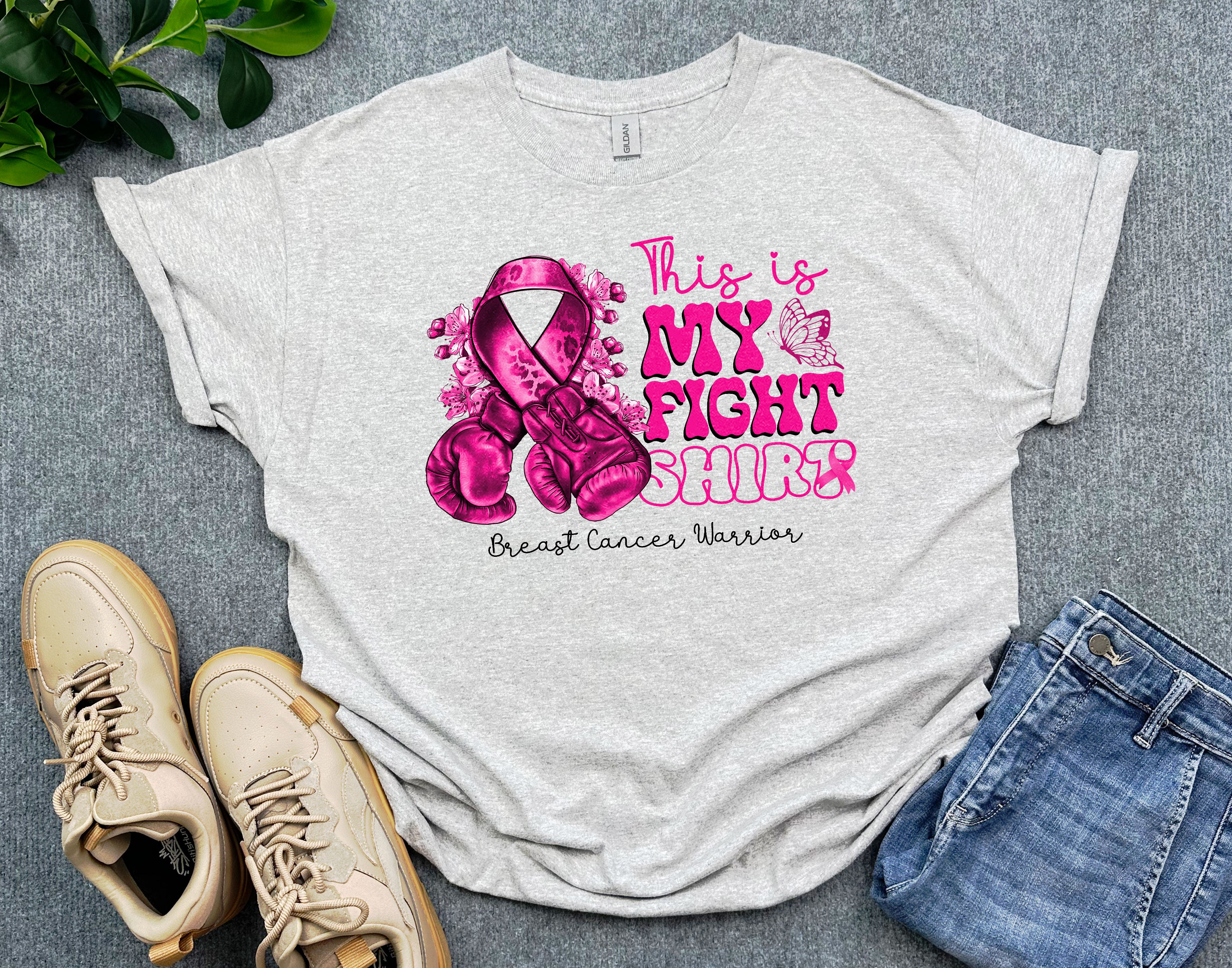 Breast Cancer Warrior Shirt, This is My Fight Shirt, Pink Ribbon Awareness Shirt, Breast Cancer Support Gift