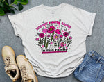 Floral Breast Cancer Awareness Shirt, In This Family Nobody Fights Alone Breast Cancer Shirt, Cancer Support Shirt, Gift For Cancer Fighters